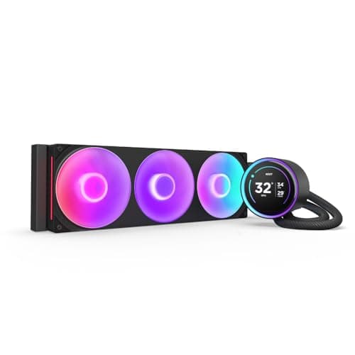 Image of NZXT Kraken Elite 360 RGB - AIO CPU Liquid Cooler - 360mm Radiator - F360 RGB Core Fan - Customizable 2.72" IPS LCD Turbine Pump - Intel® LGA 1700, 1200/115X, 1851 - AMD® AM5, AM4 - Black