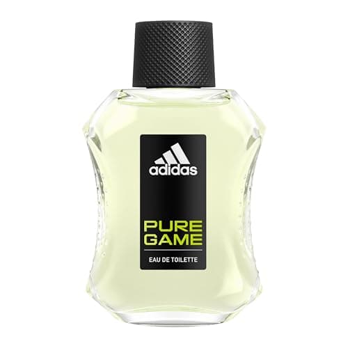 Image of Adidas Pure Game Eau de Toilette, Woody Fragrance With Notes of Lemon and Basil, Long Lasting Fresh EDT, 100ml