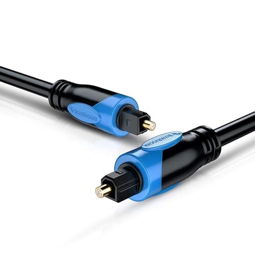 Image of BlueRigger Digital Optical Audio Toslink Cable (22.8M, Fiber Optic Cord, in-Wall CL3 Rated, 24K Gold-Plated) - Compatible with Home Theatre, Sound Bar, TV, Xbox, PlayStation PS5/PS4