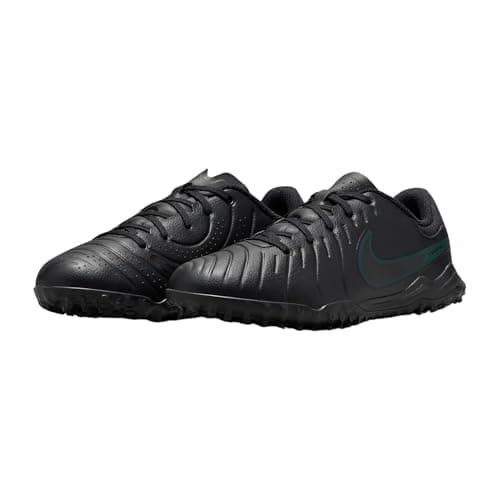 Image of NIKE Boys Jr. Tiempo Legend 10 Academy Sneaker, Black Black Deep Jungle, 5 UK