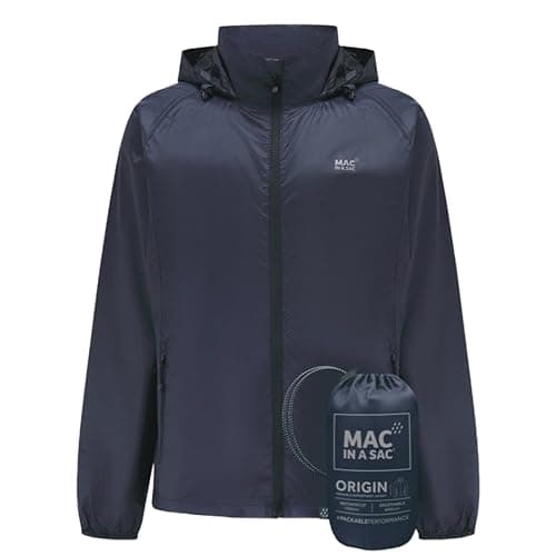 Image of Mac in a Sac - Origin II - Waterproof Packable Jacket for Men & Women - Navy - L