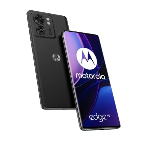 Image of Motorola Edge 40 (Borderless 6.55" pOLED 144 Hz display, 50MP camera, 68W TurboPower charging, Dolby Atmos® audio, Android 13, 8/128 or 8/256GB, MediaTek Dimensity 8020, dual SIM), Jet Black