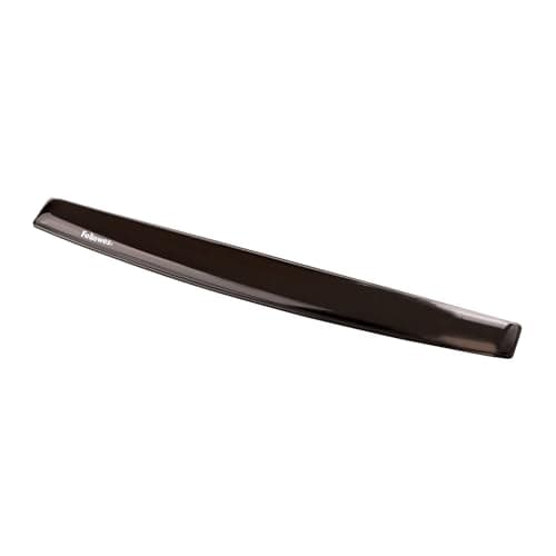 Image of Fellowes Keyboard Wrist Rest - Crystals Gel Wrist Rest with Non Skid Rubber Base - Ergonomic Wrist Support for Computer, Laptop, Home Office Use - Black