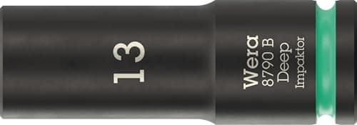 Image of Wera 8790 B Impaktor Deep Socket with 3/8" Drive, 13 x 63 mm