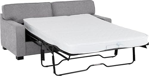 Image of Seconique Eton Sofa Bed in Light Grey Fabric