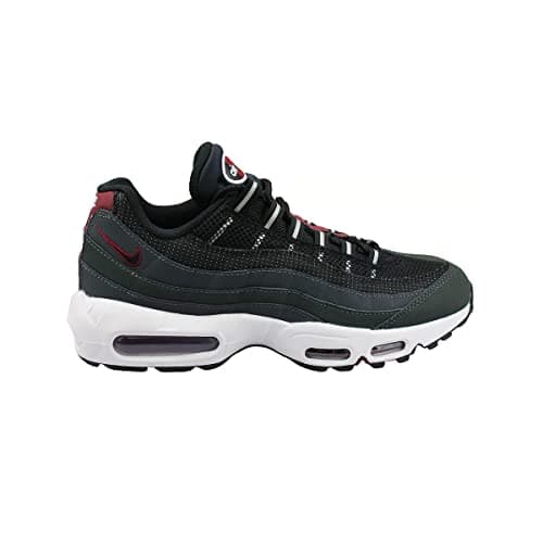 Image of NIKE Men's Nike Air Max 95 Sneaker, Anthracite Black Team Red Summit White, 11 UK