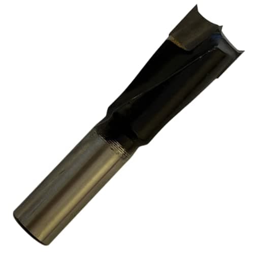 Image of Rennie Tools - 14mm x 27mm Flute x 10mm Shank TCT Tipped Dowel Drill Bit/Lip & Spur R/H For Hand Held Or CNC Router