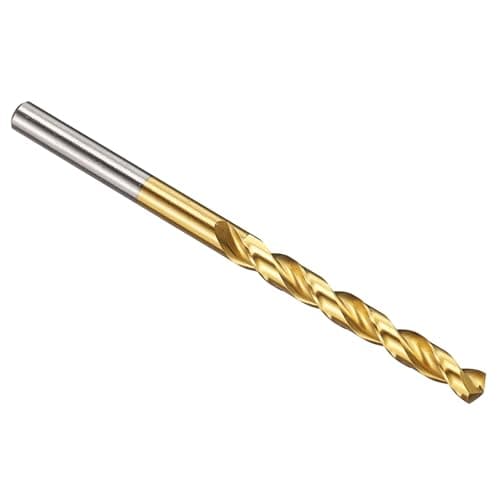Image of PATIKIL 5mm Drill Bit, M42 8% Cobalt High-Speed Steel Jobber Straight Shank 135° Titanium Nitride (TiN) Coated for Hard Metal Stainless Steel - 1 Pack