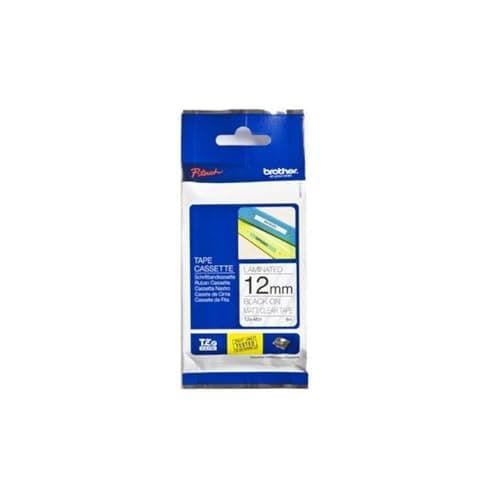 Image of Brother TZe-M31 - Black print on premium matte clear - Roll (1.2 cm x 8 m) laminated tape - for Brother PT-D210, D600, H110, P-Touch PT-1880, D200, D450, H110, P-Touch Cube Plus PT-P710