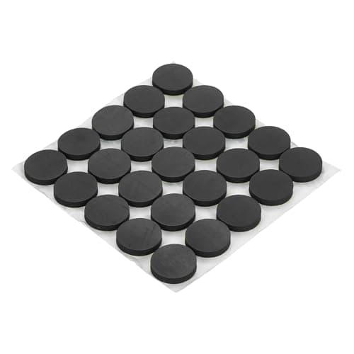 Image of PATIKIL Non Slip Furniture Pads 13/16" (20mm x 3mm), 16 Pcs Adhesive Backed Round Rubber Feet Anti-Scratch Rubber Furniture Grippers for Hardwood Floor Electronics Bed Drawers DIY