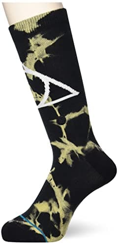 Image of Stance Cloak Wand Stone Crew Socks Harry Potter Black UK Size 6 - 13 (Black, Large)