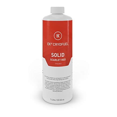 Image of EK Water Blocks EK-CryoFuel Solid Scarlet Red Premix PC Liquid Coolant, Non-Transparent, Corrosion Protection, 1000 mL