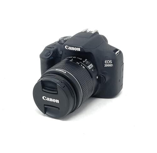 Image of Canon EOS 2000D DSLR Camera and EF-S 18-55 mm f/3.5-5.6 is II Lens - Black
