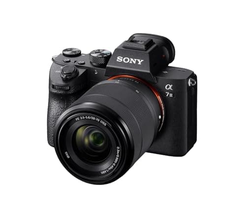 Image of Sony Alpha 7 III Full-Frame Mirrorless Camera with 28-70mm Lens (24.2MP, 4K Video, Fast 0.02s 693 Point Hybrid AF & 5 Axis stabilisation - Ideal for Enthusiasts, Hybrid Shooter and Low Light imaging)