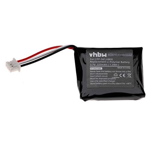 Image of vhbw Replacement Battery compatible with Logitech H800 Wireless Headset Headphones (320mAh, 3.7V, Li-Polymer)