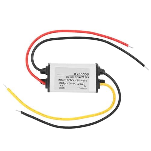 Image of Jadeshay DC Power Converter, DC 12V/24V to 5V Step Down Converter, 5A Power Supply Adapter, Car Power Converter Voltage Changer High Efficiency Buck Voltage Regulator Power Supply Module