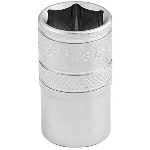 Image of Draper 16628 1/2-Inch Square Drive Micro Satin Chrome Imperial Socket, 5/8-Inch Size , Blue