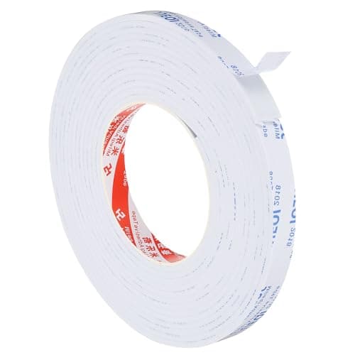 Image of PATIKIL 5m/16.4ft Sealing Foam Tape, 15mm Wide 3mm Thick Single Sided Weather Stripping Door Furniture Seal Strip for Window Pipes Insulation, White