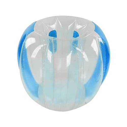Image of Inflatable Bump Ball Human Collision Ball PVC Body Bubble Bounce Toy 90x80cm Outdoor Activities (Blue Transparent)