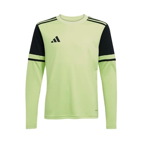 Image of adidas Unisex Kids SQUADRA25 Goalkeeper Jersey Long Sleeve Kids, Pulse Lime/Black, 9-10 Years