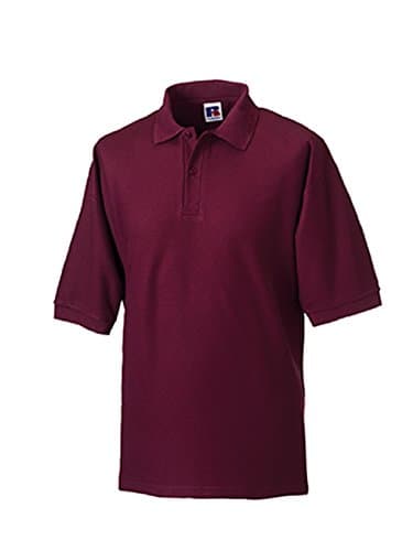 Image of Jerzees Russell Mens Poly/Cotton Pique Polo Shirt Burgundy XXL
