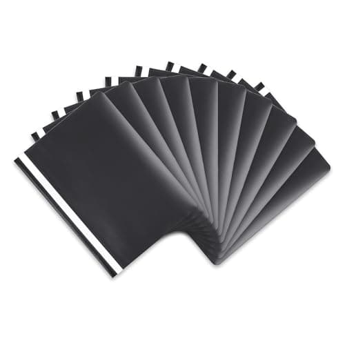 Image of Hamelin A4 Black Polypropylene Project Folders, Pack of 25 - Durable, Lightweight, and Vibrant