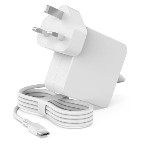 Image of Etssembo 27W USB-C PD Power Supply for Raspberry Pi 5, 5.1V 5A UK Plug Adapter Compatible with Raspberry Pi 5 4GB/8GB/16GB (White)