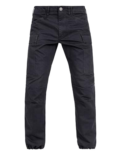 Image of John Doe Motorcycle Jeans Regular Cargo Mono XTM Straight Fit, black, 34 W/34 L