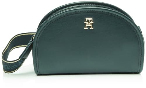 Image of Tommy Hilfiger, Women'S, Th Monotype Half Moon Camera Bag, Blue, One Size
