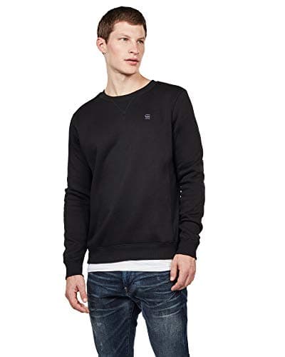 Image of G-STAR Men's Premium Core Sweater, Black (dk black D16917-C235-6484), XL