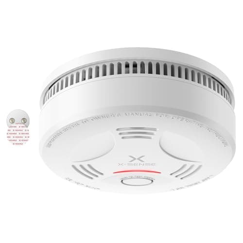 Image of X-Sense Smoke Alarm for Home, 10-Year Battery Fire Alarm with Magnetic Mount, LED Indicator & Silence Button, Smoke Detector Battery Operated, Conforms to EN 14604 Standard, SD11, 1-Pack