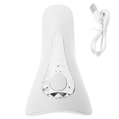 Image of CATIEBYE Mini Manicure Tool 3 Beads Abs Nail Dryer with Built-in Battery Fast Drying Double Light Source 180 Degree Illumination White Portable Nail Art Lamp for Decoration Assorted Style