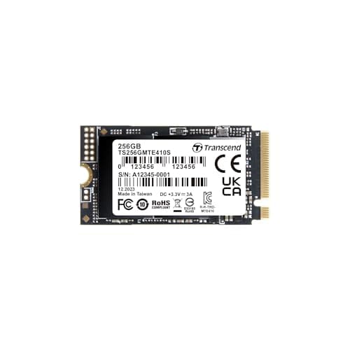 Image of Transcend MTE410S 256GB M.2 2242 NVMe PCIe Gen4 x4 SSD, Read/Write up to 3,300/1,400 MB/s for Handheld Gaming PCs, Ultrabooks& Mini PCs TS256GMTE410S