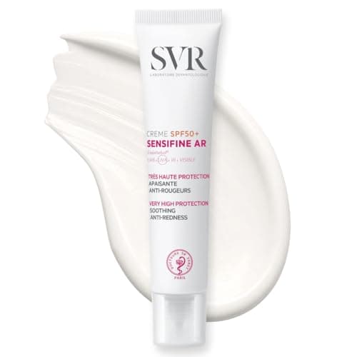 Image of SVR SENSIFINE AR SPF50+ Calming Daily SPF50 Anti-Redness Moisturizer Rosacea Sun Cream for Face, UVB/UVA Anti-Redness Sunscreen for Sensitive Skin 40ml