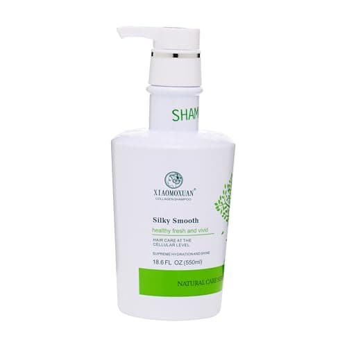Image of Xiaomoxuan Organic Tea Tree Shampoo with Collagen - Deep Cleansing for Dry Hair, Itchy or Oily Scalp, Silicone & Sulphate-Free Formula, 550ml