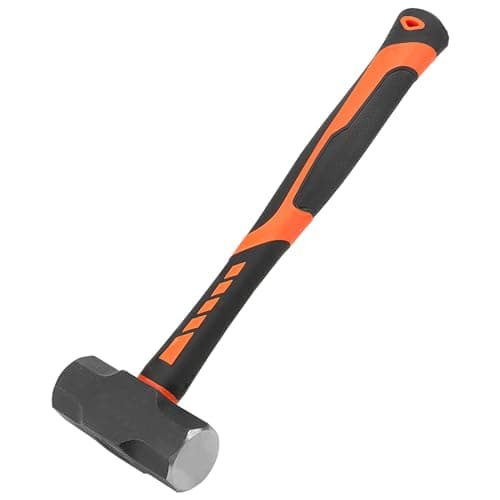Image of MUKCHAP 3lb Club Hammer, Sledge Hammer with Fibreglass Handle, Lump Hammer for Gardening, Camping