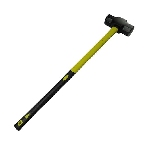 Image of Heavy Duty Lump Sledge Hammer with Fibreglass Handle (7lb 10lb 14lb Long Club Sledgehammer) (7 Pound (3.2KG))