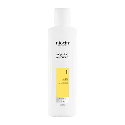 Image of Nioxin System 1 Scalp + Hair Conditioner - Hair Thickening Conditioner for Natural Hair with Light Thinning - with Niacinamide (300ml)