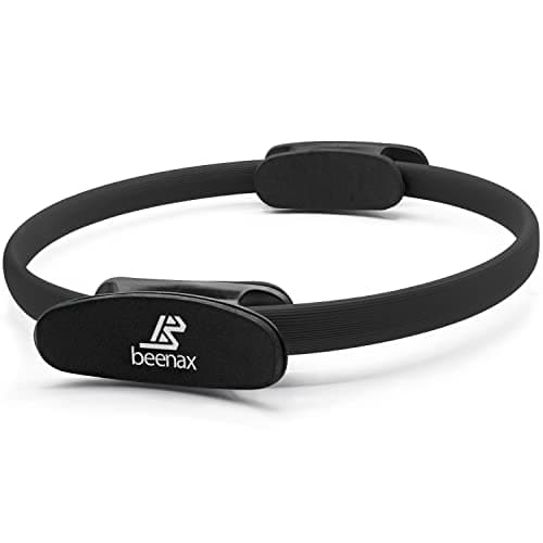 Image of Beenax Pilates Ring - Double Handle Exercise Circle, Fitness Magic Circle - Perfect for Yoga, Core Training, Physical Therapy and Toning Thighs, Abs and Legs (Strong & Resistant) - 12” / 30cm