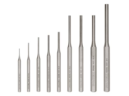Image of TEKTON Pin Punch Set, 9-Piece (1/16-3/8 in.) | PNC92001 | Made in USA