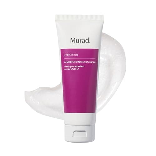 Image of Murad AHA/BHA Exfoliating Cleanser, Hydration Exfoliating and Moisturising with Salicylic, Lactic and Glycolic Acid, Creamy Skin Smoothing Face Wash