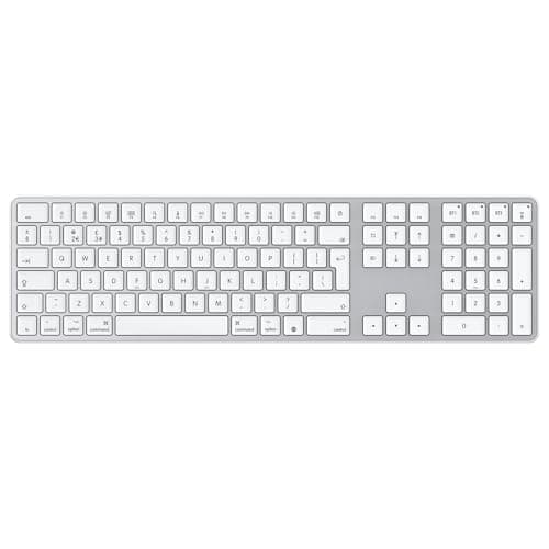 Image of OMOTON Wireless Bluetooth Keyboard for Mac (MacBook Air/Pro/iMac/iMac Pro), Rechargeable Keyboard to Multi Devices, Silent Slim, with 3 Bluetooth channels for MacOS, QWERTY UK