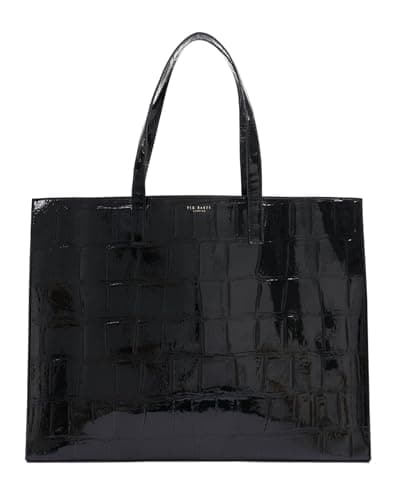 Image of Ted Baker shopper bag shoulder bag Vivvien Croc Effect Icon Bag Black