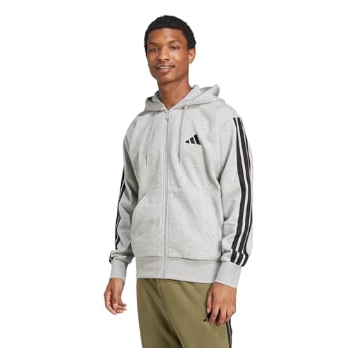 Image of adidas Essentials 3-Stripes French Terry Full-Zip Hoodie