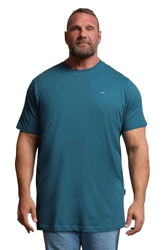 Image of BadRhino Big & Tall Ocean Blue Extra Long Core T-Shirt - Men's - Plus Size Curve