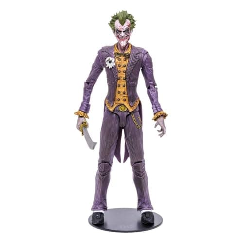 Image of McFarlane Toys, 7-inch DC Multiverse Batman Arkahm City The Joker Figure with 22 Moving Parts, Collectible DC Figure with Collectors Stand Base and Unique Collectible Character Card – Ages 12+