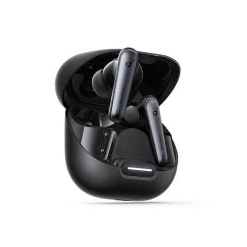 Image of soundcore by Anker Liberty 4 NC Wireless Noise Cancelling Earbuds, 98.5% Noise Reduction, Adaptive Noise Cancelling to Ears and Environment, Hi-Res Sound, 50H Battery, Wireless Charging (black)