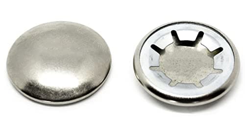 Image of 4mm Nickel Capped Starlock Washers For Shaft Retaining Push On Clips Axle Cap Cover AN83 (Pack of 10) F02D