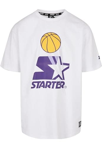 Image of Starter Black Label Men's Starter Airball Tee T-Shirt, White, L