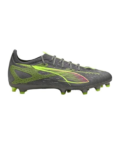 Image of PUMA Unisex Ultra 5 PRO Firm Ground/Artifical Ground Football Boots, Matte Aged Silver-Yellow Alert-Sun Struck, 8 UK